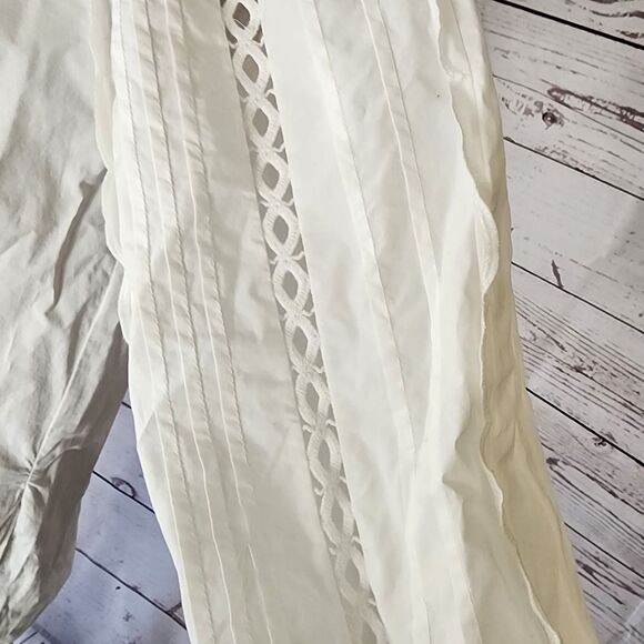 See by Chloe White Long Sleeve Cotton Tunic Shirt 38 - Picture 8 of 9